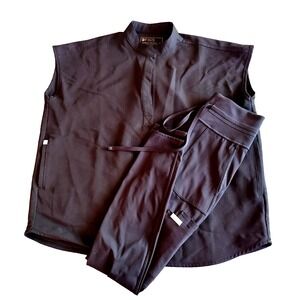 Figs Technical Collection Scrubs Set Women's Top Small Leggings XS Black